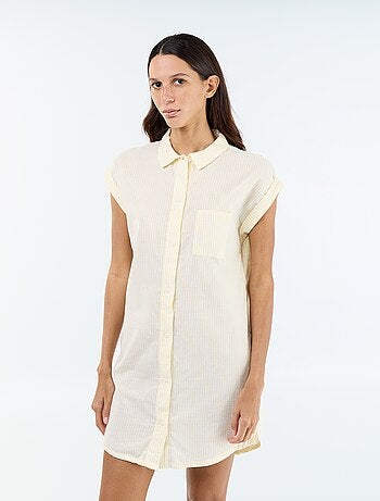 Chemise de nuit imprimée en voile de coton