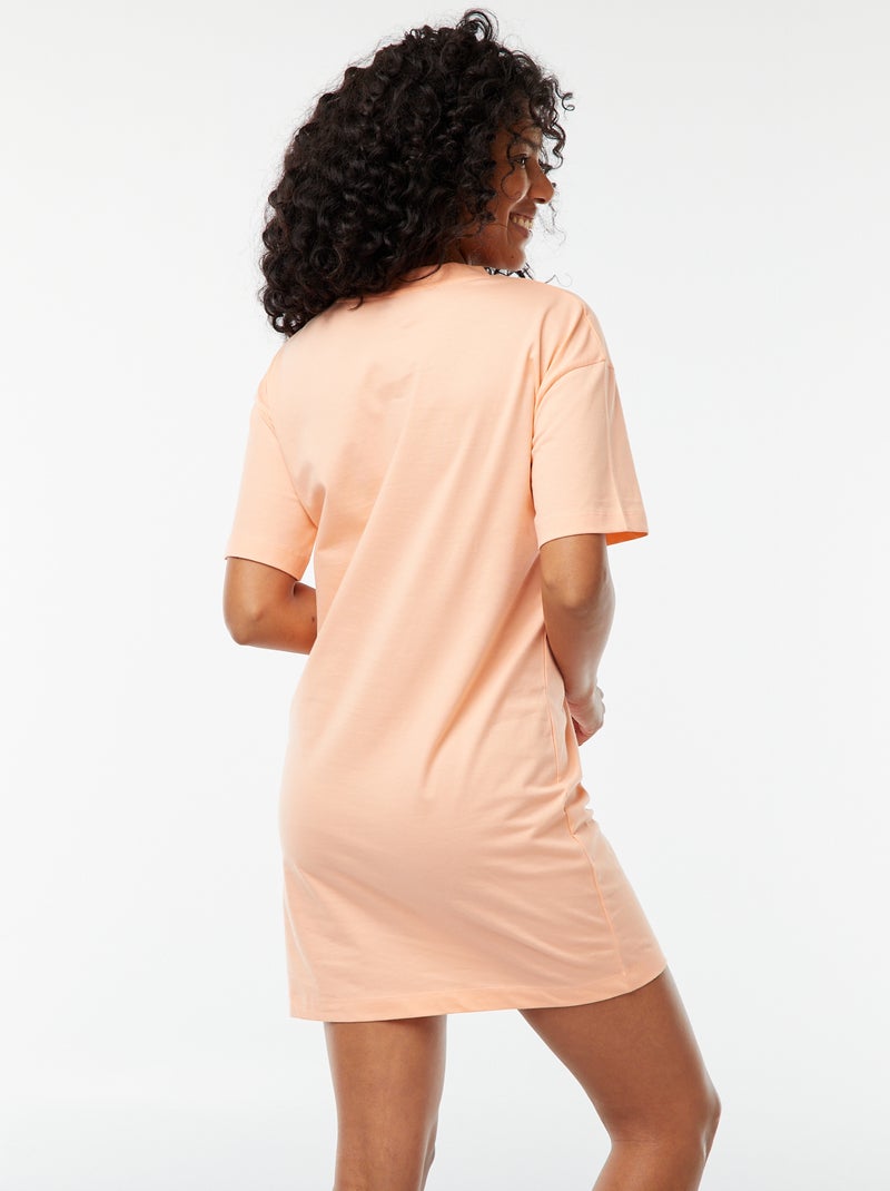 Chemise de nuit imprimée 'Simba' ORANGE - Kiabi
