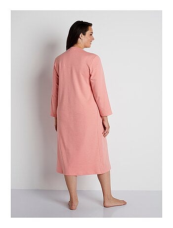 Chemise de nuit interlock boutonnée