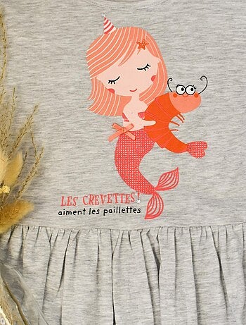 Chemise De Nuit Jersey 'crevette À Paillettes''doo&bo'