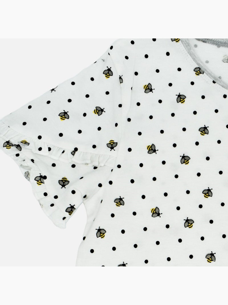 Chemise De Nuit Jersey 'demain''doo&bo' Gris - Kiabi