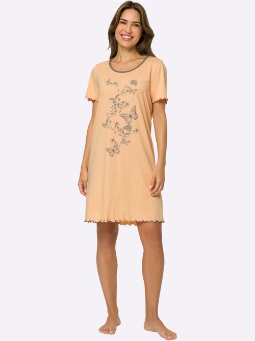 Chemise de nuit jersey fin - taille standard - moda vilona - Kiabi