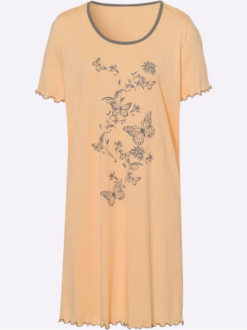 Chemise de nuit jersey fin - taille standard - moda vilona - Kiabi