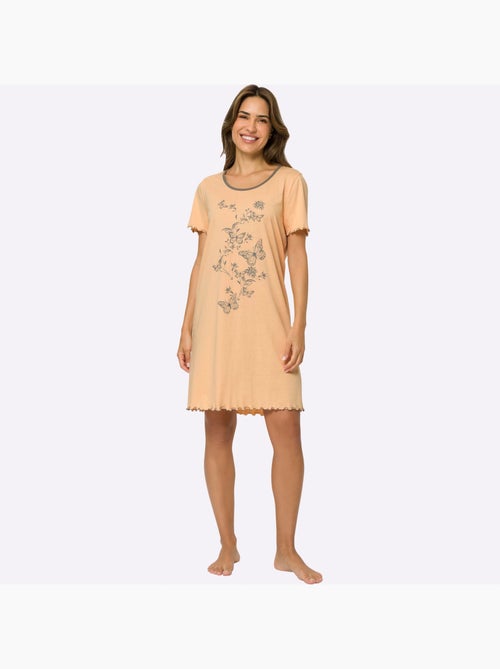 Chemise de nuit jersey fin - taille standard - moda vilona - Kiabi