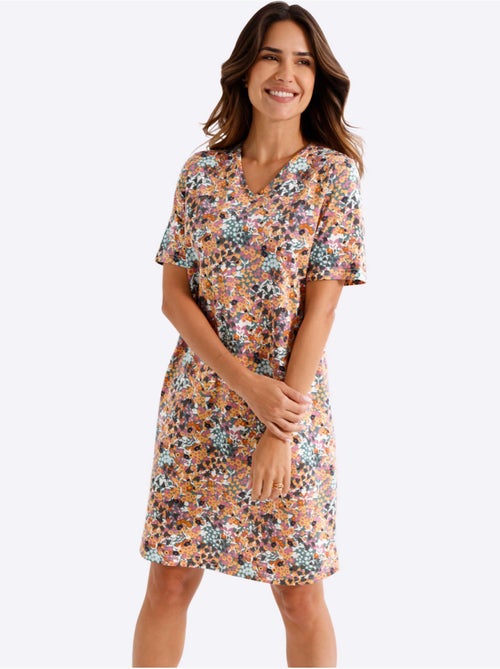 Chemise De Nuit Jersey Fin - Taille Standard - Moda Vilona - Kiabi Chemise De Nuit Jersey Fin - Taille Standard - Moda Vilona - Kiabi