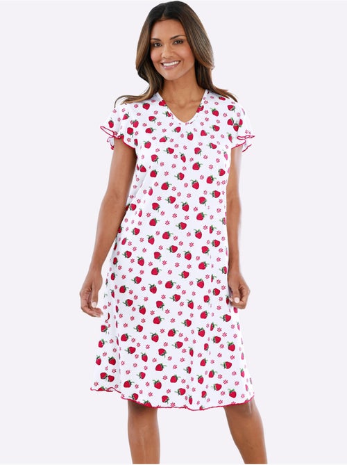 Chemise De Nuit Jersey Fin - Taille Standard - Moda Vilona - Kiabi