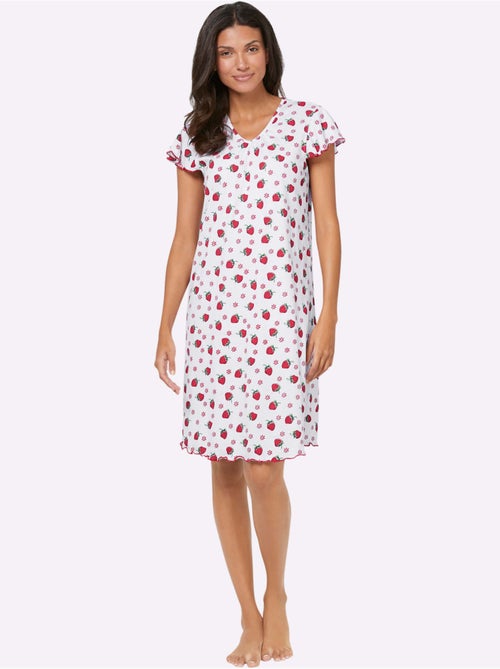 Chemise De Nuit Jersey Fin - Taille Standard - Moda Vilona - Kiabi