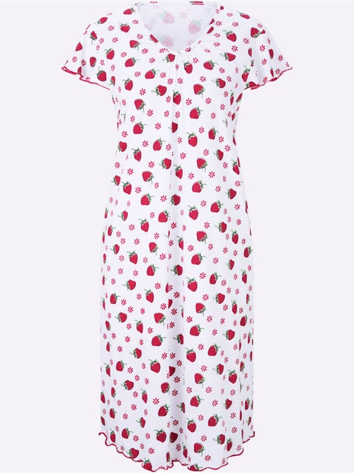 Chemise De Nuit Jersey Fin - Taille Standard - Moda Vilona - Kiabi