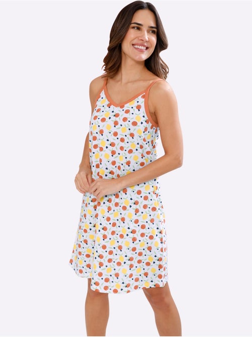 Chemise De Nuit Jersey Fin - Taille Standard - Moda Vilona - Kiabi Chemise De Nuit Jersey Fin - Taille Standard - Moda Vilona - Kiabi