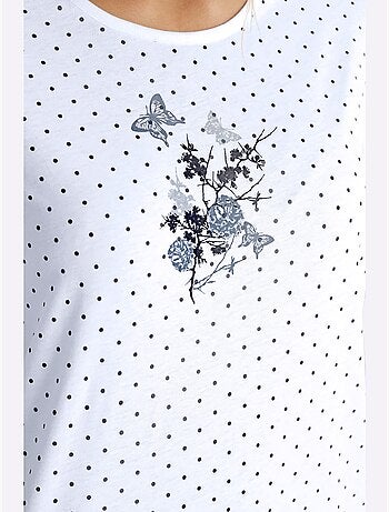 Chemise De Nuit Jersey Fin - Taille Standard - Moda Vilona