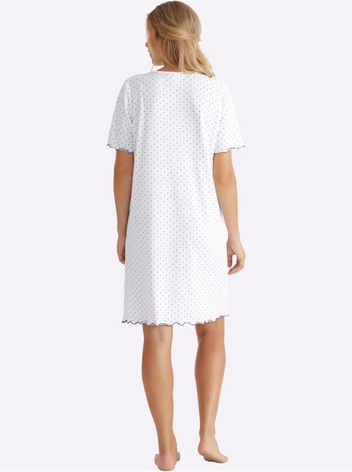 Chemise De Nuit Jersey Fin - Taille Standard - Moda Vilona - Kiabi Chemise De Nuit Jersey Fin - Taille Standard - Moda Vilona - Kiabi