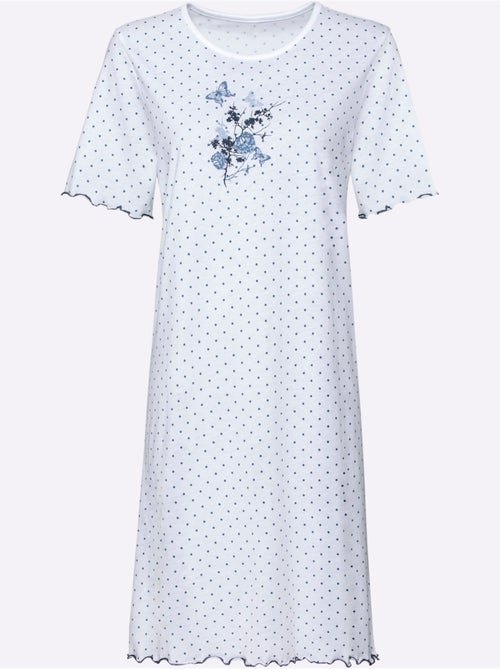 Chemise De Nuit Jersey Fin - Taille Standard - Moda Vilona - Kiabi Chemise De Nuit Jersey Fin - Taille Standard - Moda Vilona - Kiabi