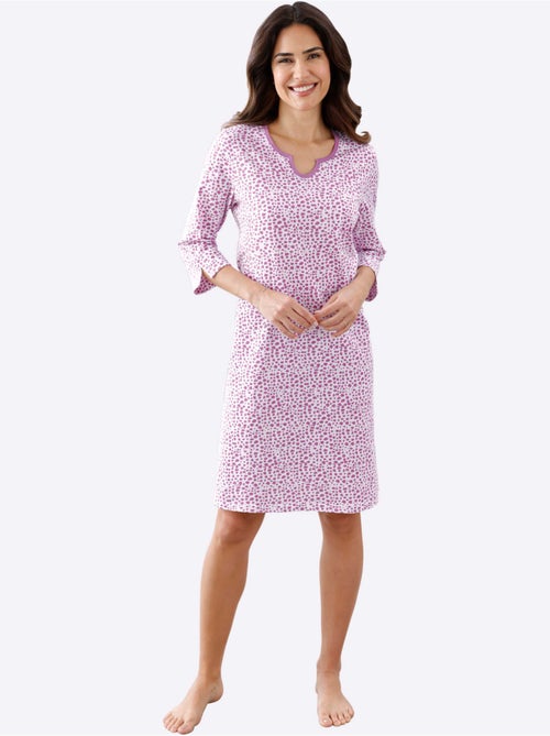 Chemise de nuit jersey fin - taille standard - moda vilona - Kiabi Chemise de nuit jersey fin - taille standard - moda vilona - Kiabi