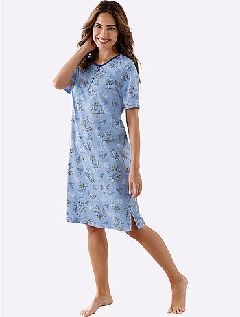 Chemise De Nuit Jersey Fin - Taille Standard - Moda Vilona