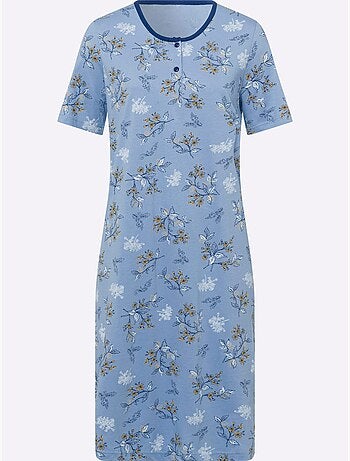 Chemise De Nuit Jersey Fin - Taille Standard - Moda Vilona