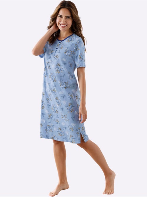 Chemise De Nuit Jersey Fin - Taille Standard - Moda Vilona - Kiabi Chemise De Nuit Jersey Fin - Taille Standard - Moda Vilona - Kiabi