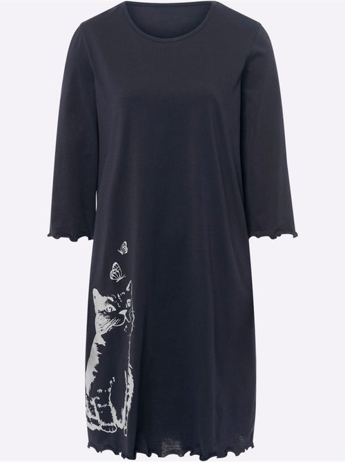 Chemise De Nuit Jersey Fin - Taille Standard - Moda Vilona - Kiabi
