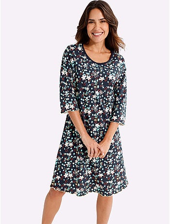 Chemise De Nuit Jersey Fin - Taille Standard - Moda Vilona
