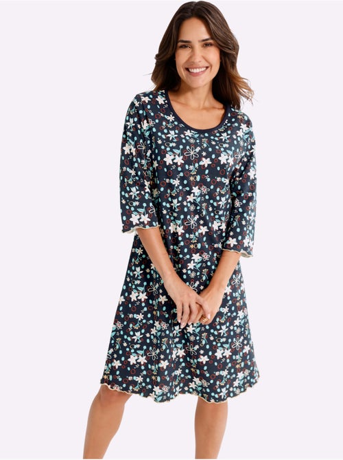 Chemise De Nuit Jersey Fin - Taille Standard - Moda Vilona - Kiabi