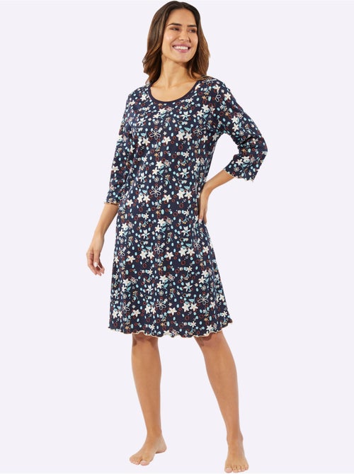 Chemise De Nuit Jersey Fin - Taille Standard - Moda Vilona - Kiabi