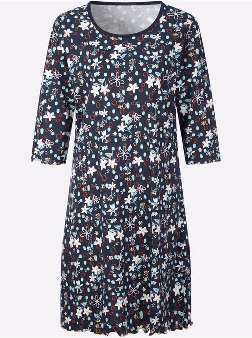 Chemise De Nuit Jersey Fin - Taille Standard - Moda Vilona - Kiabi