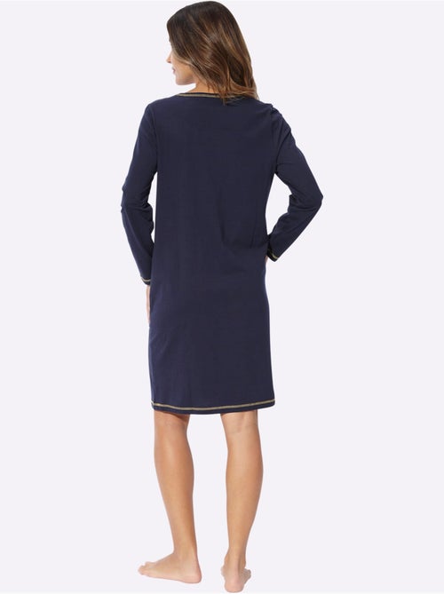 Chemise De Nuit Jersey Fin - Taille Standard - Moda Vilona - Kiabi Chemise De Nuit Jersey Fin - Taille Standard - Moda Vilona - Kiabi