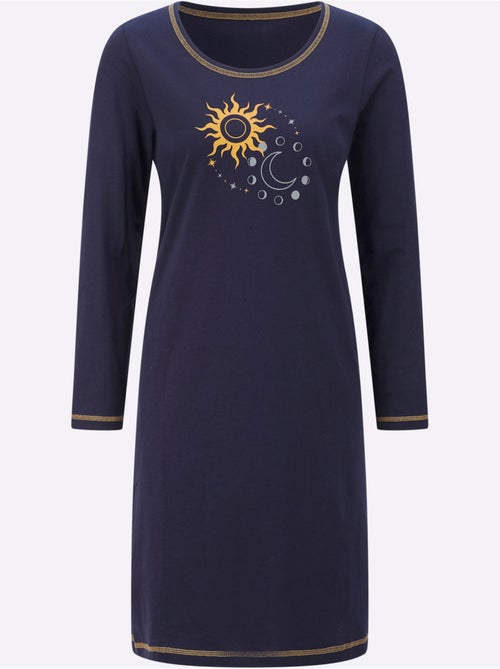 Chemise De Nuit Jersey Fin - Taille Standard - Moda Vilona - Kiabi Chemise De Nuit Jersey Fin - Taille Standard - Moda Vilona - Kiabi