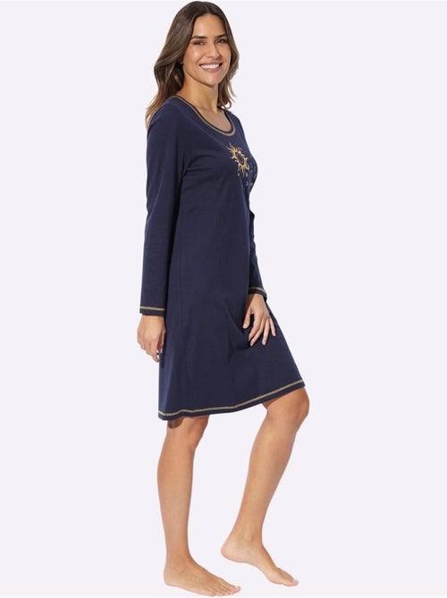 Chemise De Nuit Jersey Fin - Taille Standard - Moda Vilona - Kiabi Chemise De Nuit Jersey Fin - Taille Standard - Moda Vilona - Kiabi
