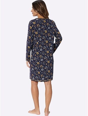 Chemise De Nuit Jersey Fin - Taille Standard - Moda Vilona