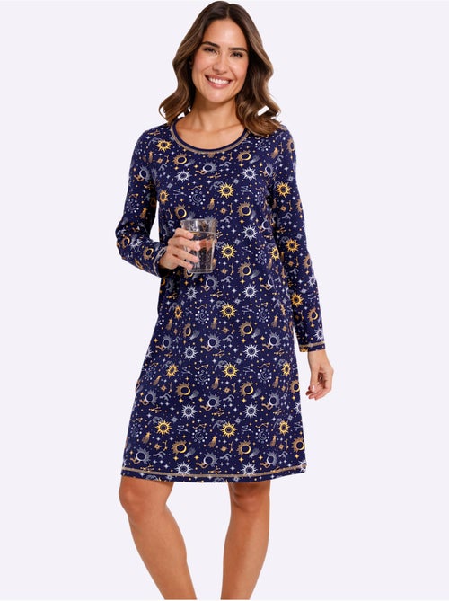 Chemise De Nuit Jersey Fin - Taille Standard - Moda Vilona - Kiabi Chemise De Nuit Jersey Fin - Taille Standard - Moda Vilona - Kiabi