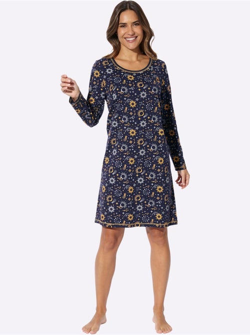 Chemise De Nuit Jersey Fin - Taille Standard - Moda Vilona - Kiabi Chemise De Nuit Jersey Fin - Taille Standard - Moda Vilona - Kiabi