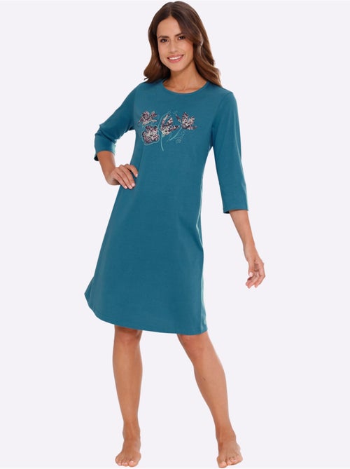 Chemise de nuit jersey fin - taille standard - moda vilona - Kiabi