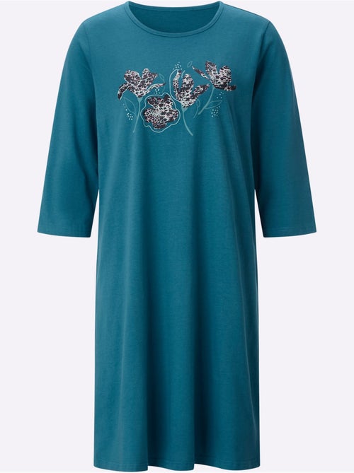 Chemise de nuit jersey fin - taille standard - moda vilona - Kiabi