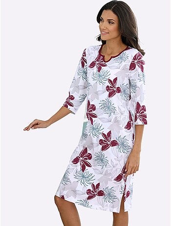 Chemise De Nuit Jersey Fin - Taille Standard - Moda Vilona