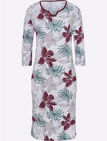 Chemise De Nuit Jersey Fin - Taille Standard - Moda Vilona