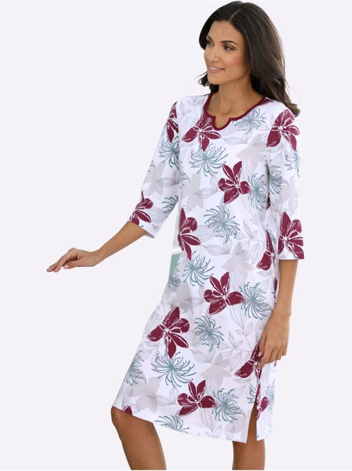Chemise De Nuit Jersey Fin - Taille Standard - Moda Vilona - Kiabi Chemise De Nuit Jersey Fin - Taille Standard - Moda Vilona - Kiabi