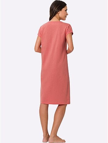 Chemise De Nuit Jersey Fin - Taille Standard - Moda Vilona