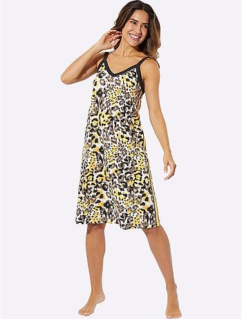 Chemise De Nuit Jersey Fin - Taille Standard - Moda Vilona