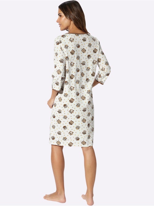 Chemise De Nuit Jersey Fin - Taille Standard - Moda Vilona - Kiabi Chemise De Nuit Jersey Fin - Taille Standard - Moda Vilona - Kiabi