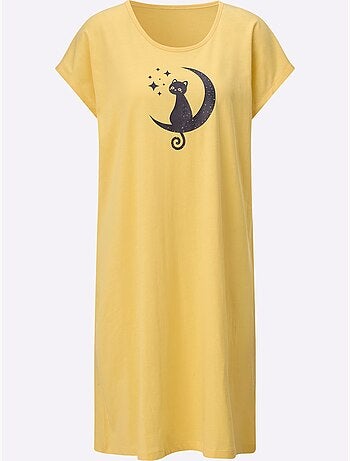 Chemise De Nuit Jersey Fin - Taille Standard - Moda Vilona