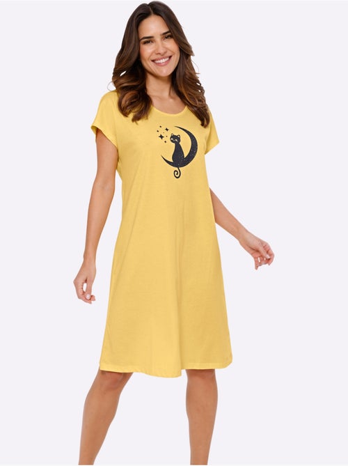 Chemise De Nuit Jersey Fin - Taille Standard - Moda Vilona - Kiabi Chemise De Nuit Jersey Fin - Taille Standard - Moda Vilona - Kiabi