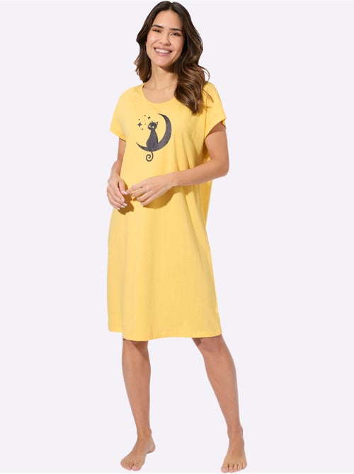 Chemise De Nuit Jersey Fin - Taille Standard - Moda Vilona - Kiabi Chemise De Nuit Jersey Fin - Taille Standard - Moda Vilona - Kiabi