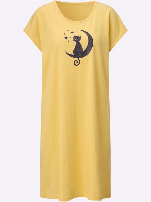 Chemise De Nuit Jersey Fin - Taille Standard - Moda Vilona - Kiabi Chemise De Nuit Jersey Fin - Taille Standard - Moda Vilona - Kiabi