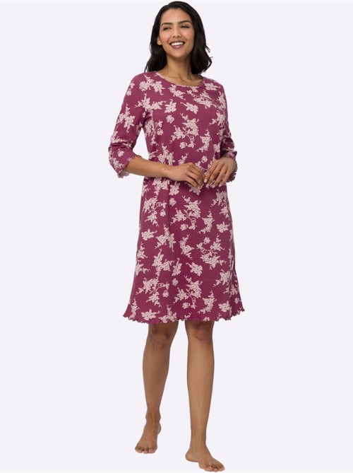 Chemise de nuit jersey fin - taille standard - moda vilona - Kiabi Chemise de nuit jersey fin - taille standard - moda vilona - Kiabi