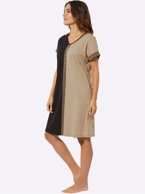 Chemise De Nuit Jersey Fin - Taille Standard - Moda Vilona - Kiabi Chemise De Nuit Jersey Fin - Taille Standard - Moda Vilona - Kiabi