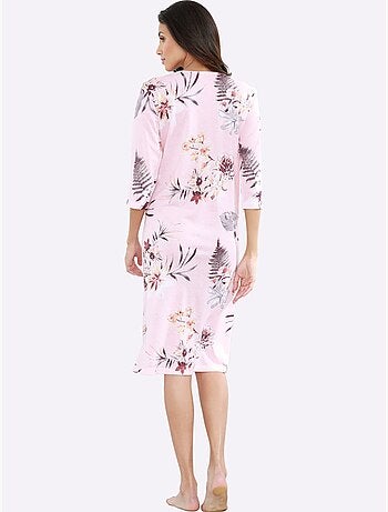 Chemise De Nuit Jersey Fin - Taille Standard - Moda Vilona