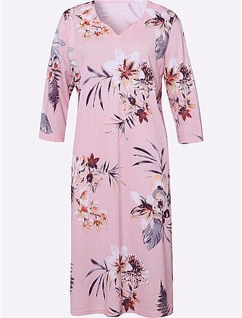 Chemise De Nuit Jersey Fin - Taille Standard - Moda Vilona