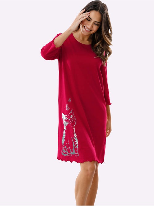 Chemise De Nuit Jersey Fin - Taille Standard - Moda Vilona - Kiabi Chemise De Nuit Jersey Fin - Taille Standard - Moda Vilona - Kiabi