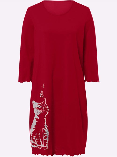 Chemise De Nuit Jersey Fin - Taille Standard - Moda Vilona - Kiabi Chemise De Nuit Jersey Fin - Taille Standard - Moda Vilona - Kiabi