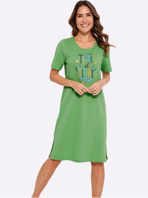Chemise de nuit jersey fin - taille standard - moda vilona - Kiabi Chemise de nuit jersey fin - taille standard - moda vilona - Kiabi